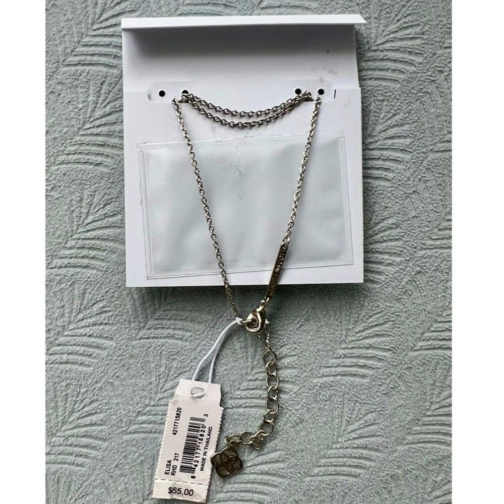 NWT Kendra Scott Elisa Ivory Mother-of-Pearl Silver Pendant Necklace - Picture 8 of 16